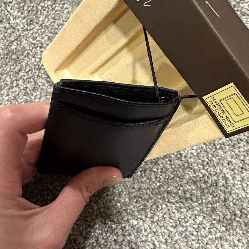 Black Money Clip Card Holder